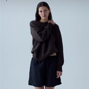 NU SWIM Bodega Merino Sweater in Brown